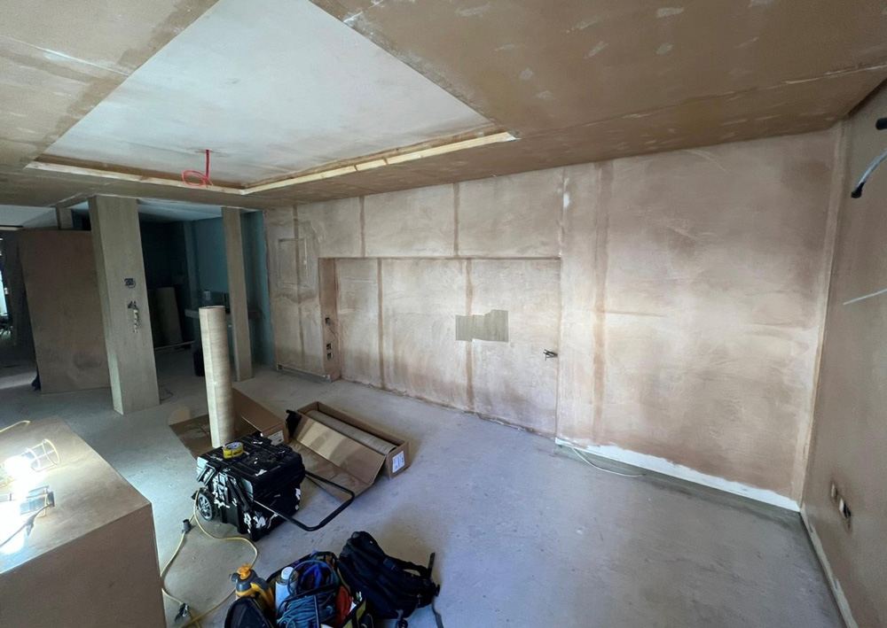 Hotel bedroom before vinyl wrapping